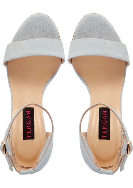 Mavi Hakiki Süet Deri Kadın Dolgu Topuklu Ayakkabı - K24Y1AY67251-F60 indirimleri