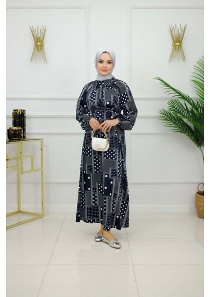 Kadın Tesettür Elbise Desenli & Kuşaklı Elbise fiyatları