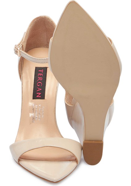 Bej Rugan Hakiki Deri Kadın Dolgu Topuklu Ayakkabı - K24Y1AY67252-A54 fırsatları