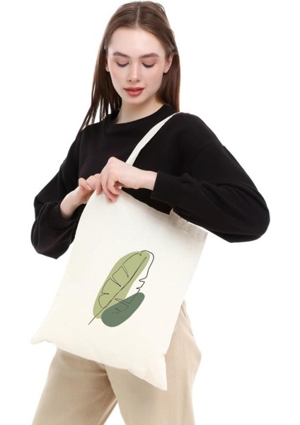 Çınar Green Leaf Baskılı Doğal Ham Bez Alışveriş Çantası – Dayanıklı, Çevre Dostu Ve Yeniden Kullanılabilir fiyatları
