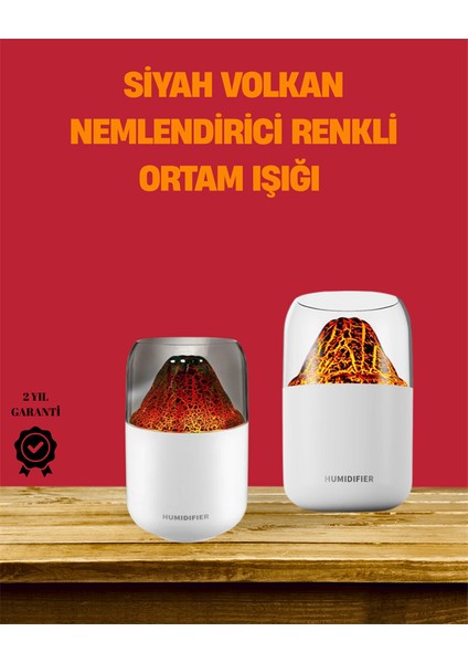 Alev Efektli Ultrasonik Difüzör – Sessiz Çalışma
