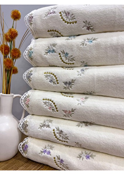 6 Adet Fransız Güpür Işlemeli Çeyizlik 30X50 Kadife Mutfak Havlusu indirimleri