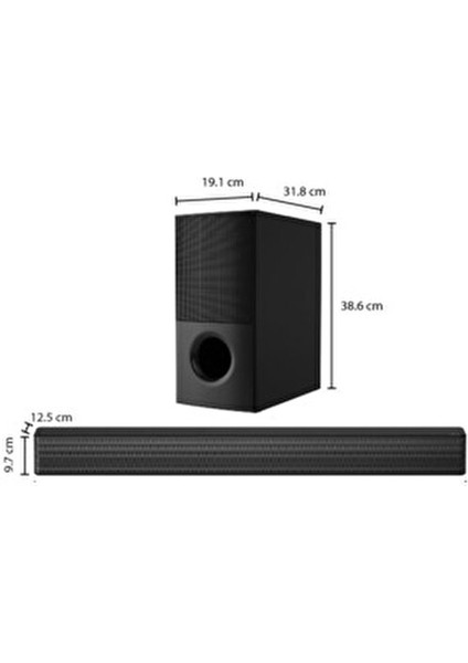 Zengin ve Derin Ses Yüksek Performans 4.1 Kanal 600 W Soundbar