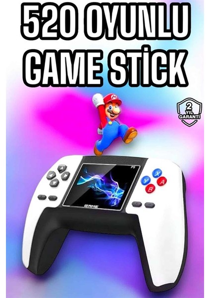 Game Stick 520 Oyunlu Retro Konsol Çocuklara Özel fiyatları