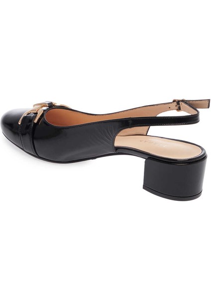 Siyah Hakiki Rugan Deri Kadın Topuklu Ayakkabı - K24I1AY67187-A07 fiyatları