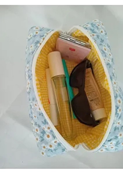 Trend Papatya XL Boy Makyaj Çantası – Geniş Hacimli Kapitone Organizer, Cotton Astar, Elyaf Dolgulu fiyatları