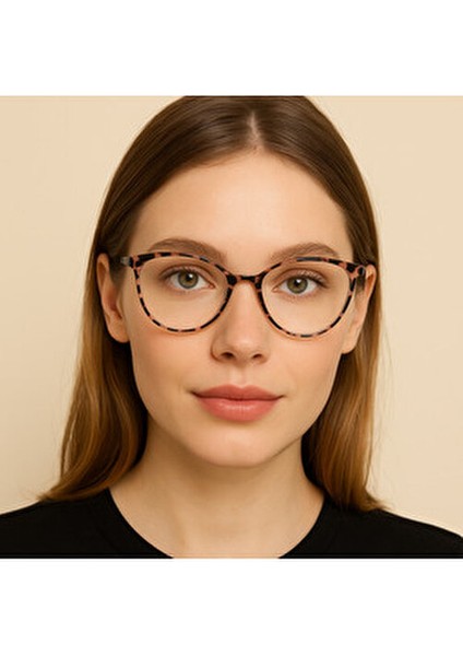 Mavi Işık Koruyucu Oval Leopar Gözlük Anti-Radyasyon Gözlük Çerçeveli fiyatları