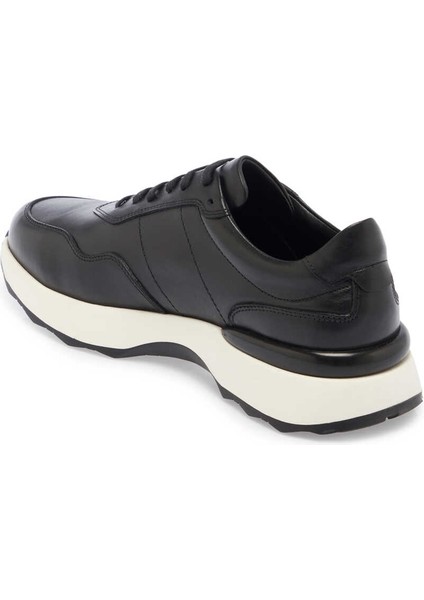 Siyah Hakiki Deri Erkek Sneaker - E24I1AY56721-A43 fiyatları