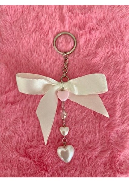 Incili Kalpli Anahtarlık Ribbon Çanta Süsü fırsatları