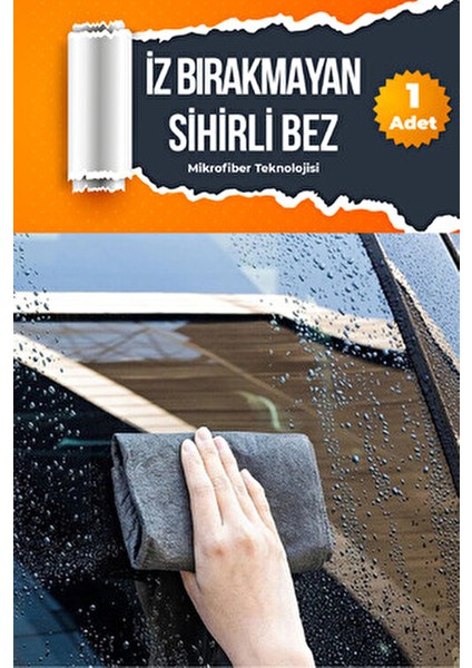 Iz Bırakmayan Sihirli Temizlik Bezi; Pencere, Ayna, Araba, Mutfak, Banyo Temizliği-Magic Cloth fiyatları