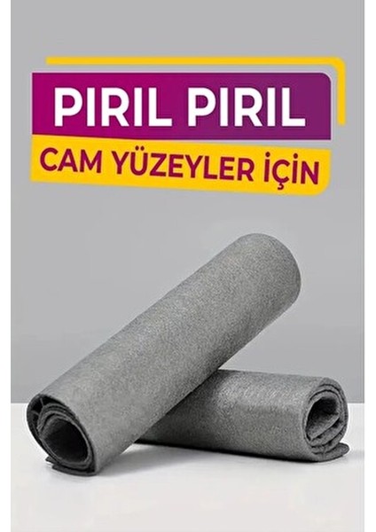 Iz Bırakmayan Sihirli Temizlik Bezi; Pencere, Ayna, Araba, Mutfak, Banyo Temizliği-Magic Cloth