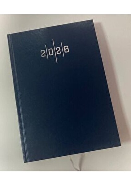 2026 Ajanda Ekonomik Cilt Bezli Günlük Ajanda 14X20 cm Lacivert Renk Gönderilecektir
