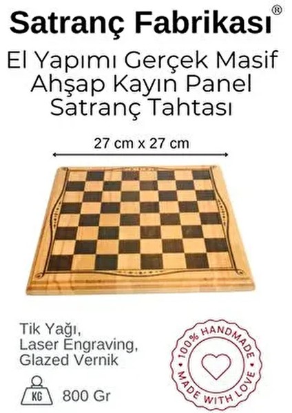 MC52 Metal Satranç Takımı | El Yapımı Doğal Ahşap Kayın Tahta | Antik Metal Taşlar fırsatları