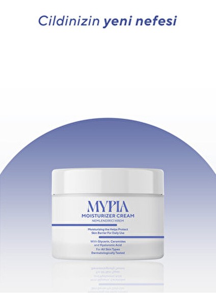 Mypia Nemlendirici Krem Cilt Bariyerini Güçlendiren Hyalüronik Asit 50 ml Gün Boyu Kullanım