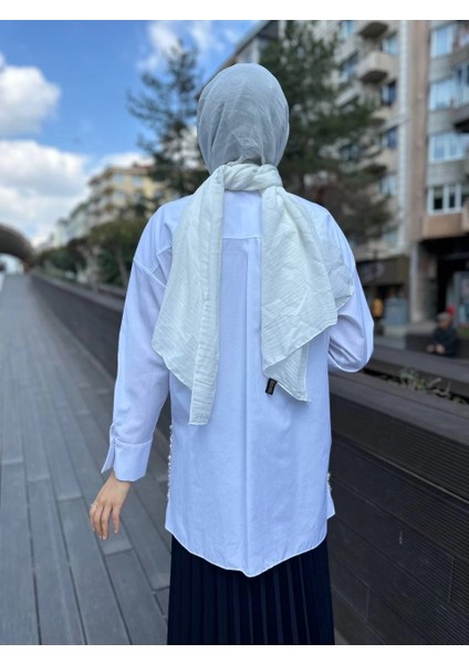 24S8216 Beyaz Işlemeli Tunik modelleri