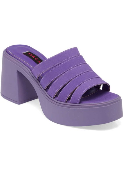 Mor Vegan-Tekstil Kadın Terlik - K24Y1TR67423-T3S