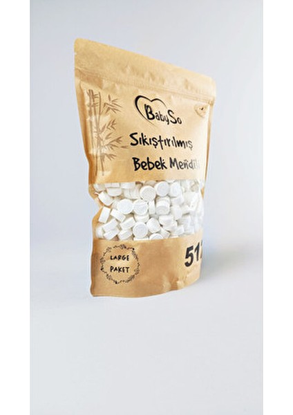 Sıkıştırılmış Bebek Mendili 1024 Adet Paket Tüm Cilt Tipleri İçin Doğal ve Güvenli fırsatları