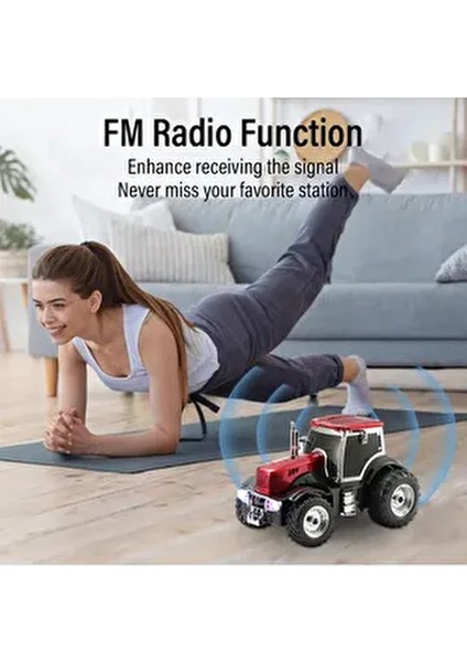 WS560 Şarjlı Klasik Traktör Araba Bluetooth Hoparlör Speaker Tws Fm Radyo Sd Kart USB Aux