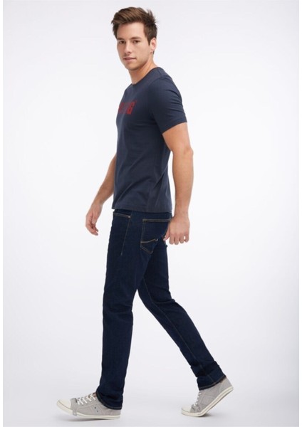 Baskılı Erkek Tişört - Lacivert modelleri