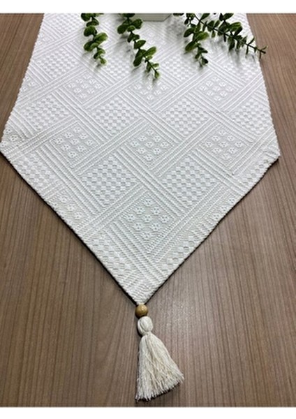 Home 40X100 cm Otantik El Işi Buldan Bezi Organik Pamuklu Püsküllü Runner fiyatları