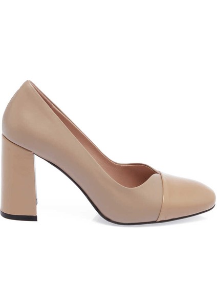 Vizon Hakiki Deri Kadın Topuklu Ayakkabı - K24I1AY67478-W22 modelleri