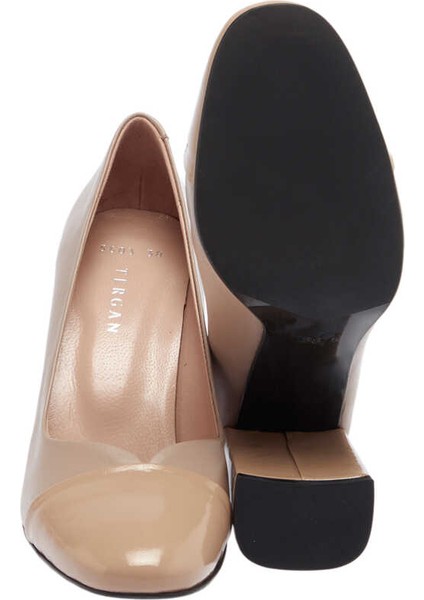 Vizon Hakiki Deri Kadın Topuklu Ayakkabı - K24I1AY67478-W22 fırsatları