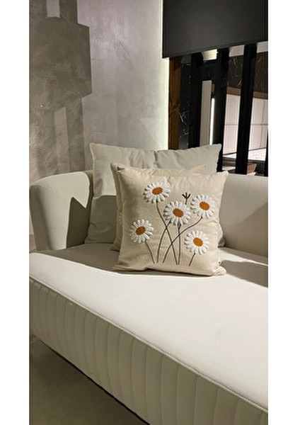 Papatya Punch Panç Nakışlı Kırlent Kılıfı 1 Adet 43X43CM fiyatları