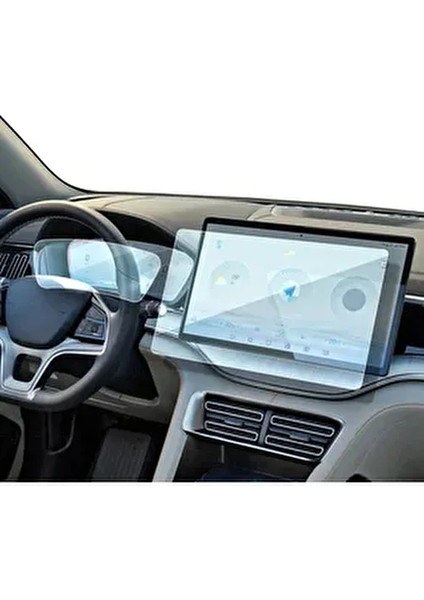 Byd Seal U Dm-I 2024/2025 Uyumlu 15.6 Inç Navigasyon ve Dijital Gösterge 9h Nano Koruyucu 2'li Set