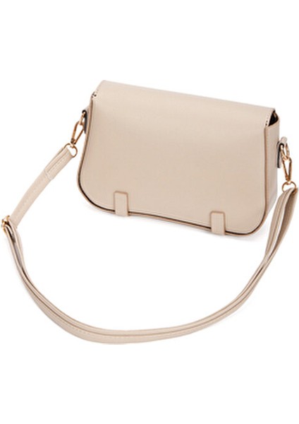 Kadın Çapraz Askılı El ve Omuz Çantası Suni Deri Düz Desen Basic Koleksiyon