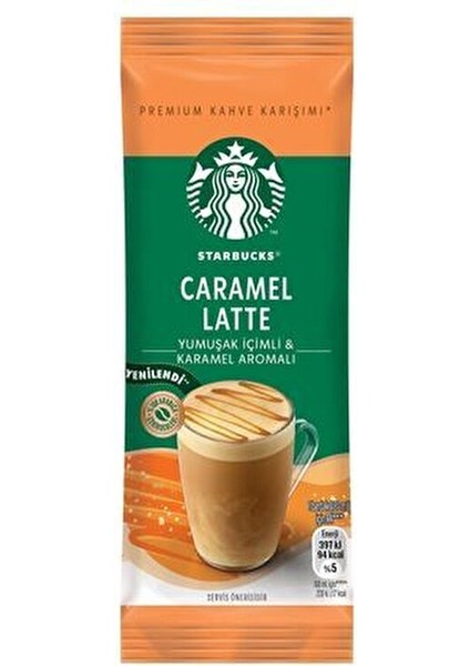 Caramel Latte Premium Kahve Karışımı 23 gr x 10 Paket Türkiye Menşeli Yumuşak İçimli fırsatları