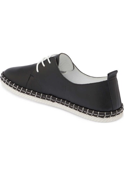 Siyah Hakiki Deri Kadın Casual Ayakkabı - K24I1AY67352-A23 fiyatları