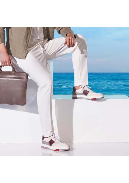 Bej Hakiki Deri Erkek Sneaker - E24I1AY56731-A25