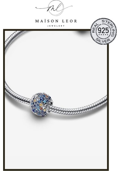 Mavi Yıldızlı Charm