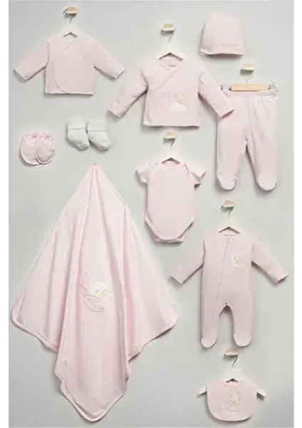 Sweet Dreams Desenli 10 Parça Kutulu Yenidoğan Hastane Çıkışı Zıbın Seti