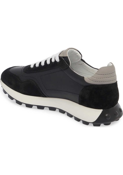 Siyah Hakiki Deri Erkek Sneaker - E24I1AY56734-A01 fiyatları