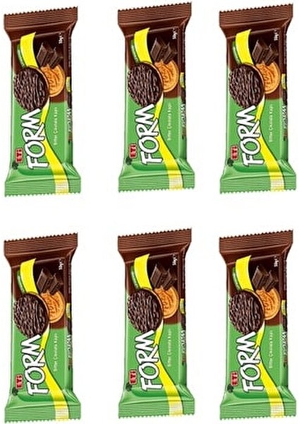 Form Çikolata Kaplı Lifli Bisküvi 50 gr x 6 Adet