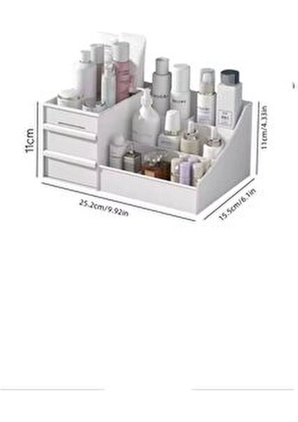 Petite Çekmeceli Mini Çok Amaçlı Organizer Kozmetik Parfüm Mini Elegance Ruj Serum Takı Düzenleyici fiyatları