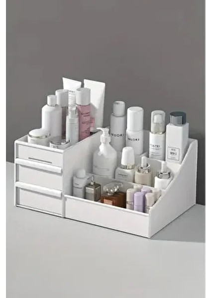 Petite Çekmeceli Mini Çok Amaçlı Organizer Kozmetik Parfüm Mini Elegance Ruj Serum Takı Düzenleyici modelleri