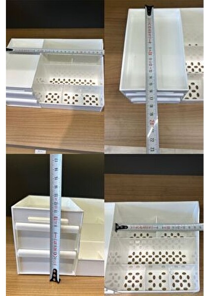 Petite Çekmeceli Mini Çok Amaçlı Organizer Kozmetik Parfüm Mini Elegance Ruj Serum Takı Düzenleyici