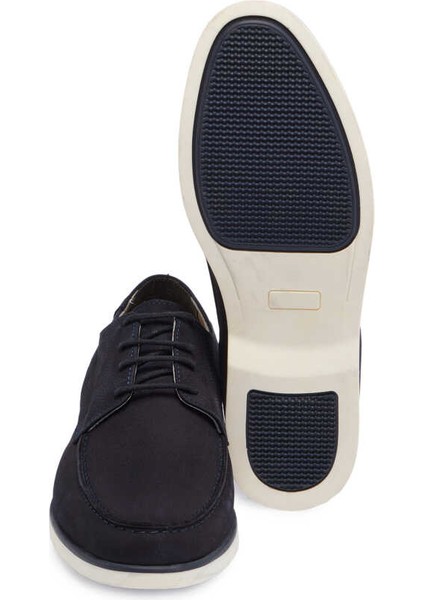 Lacivert Hakiki Nubuk Deri Erkek Casual Ayakkabı - E24I1AY56791-C39 fırsatları