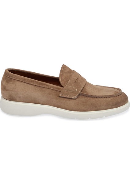 Bej Hakiki Süet Deri Erkek Loafer - E24I1AY56785-B79 modelleri