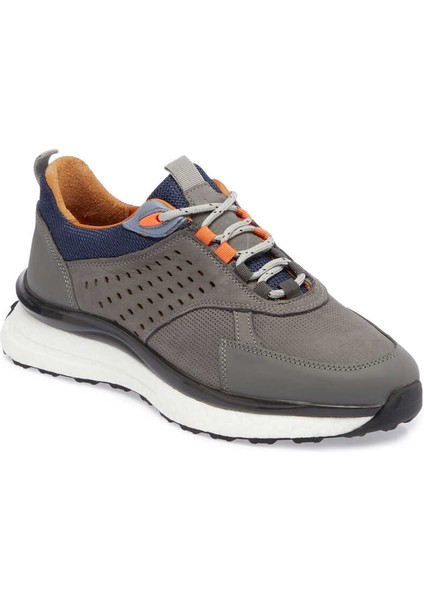 Gri Hakiki Deri Erkek Sneaker - E24I1AY56801-B43 indirimleri