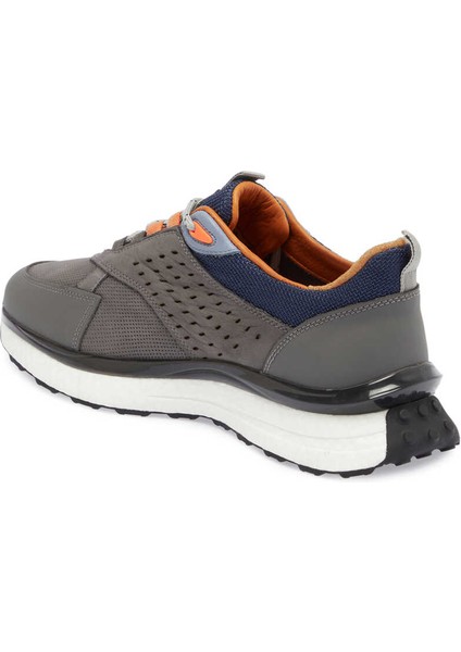 Gri Hakiki Deri Erkek Sneaker - E24I1AY56801-B43