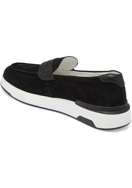 Siyah Hakiki Süet Deri Erkek Loafer - E24I1AY56786-A01 fiyatları