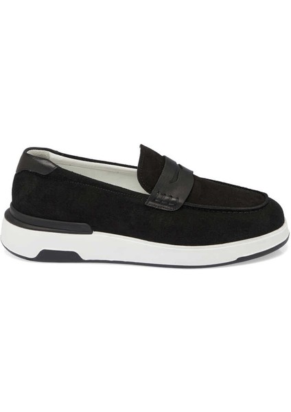 Siyah Hakiki Süet Deri Erkek Loafer - E24I1AY56786-A01 modelleri