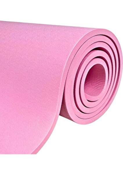 Çift Çizgili 8mm Kalın Tpe Yoga ve Pilates Matı | Kaymaz, Konforlu, Ekstra Kalın Spor Matı
