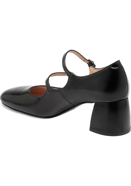 Siyah Hakiki Deri Kadın Topuklu Ayakkabı - K24S1AY67608-A07 fiyatları