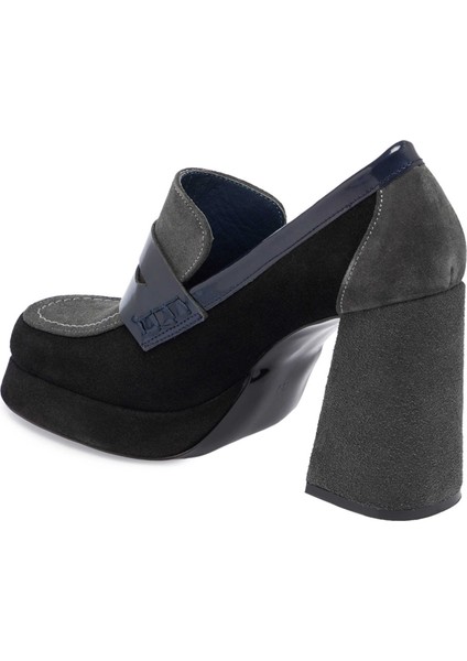 Siyah Hakiki Süet Deri Kadın Topuklu Ayakkabı - K24S1AY67539-A01 fiyatları