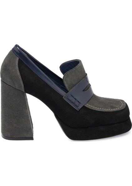 Siyah Hakiki Süet Deri Kadın Topuklu Ayakkabı - K24S1AY67539-A01 modelleri