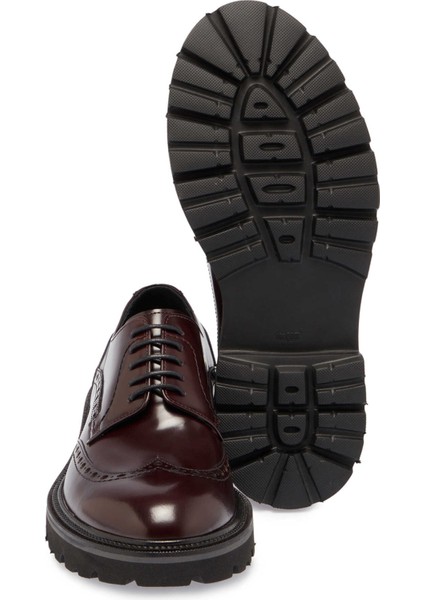 Bordo Hakiki Deri Erkek Klasik Ayakkabı - E24S1AY57069-A36 fırsatları
